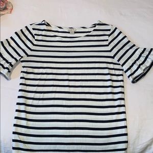 J. Crew Tops - Jcrew ruffled sleeve top J. Crew Tops - Jcrew ruffled sleeve top